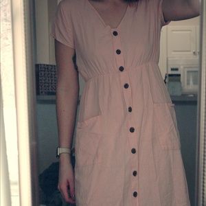 Blush Button Up Sundress